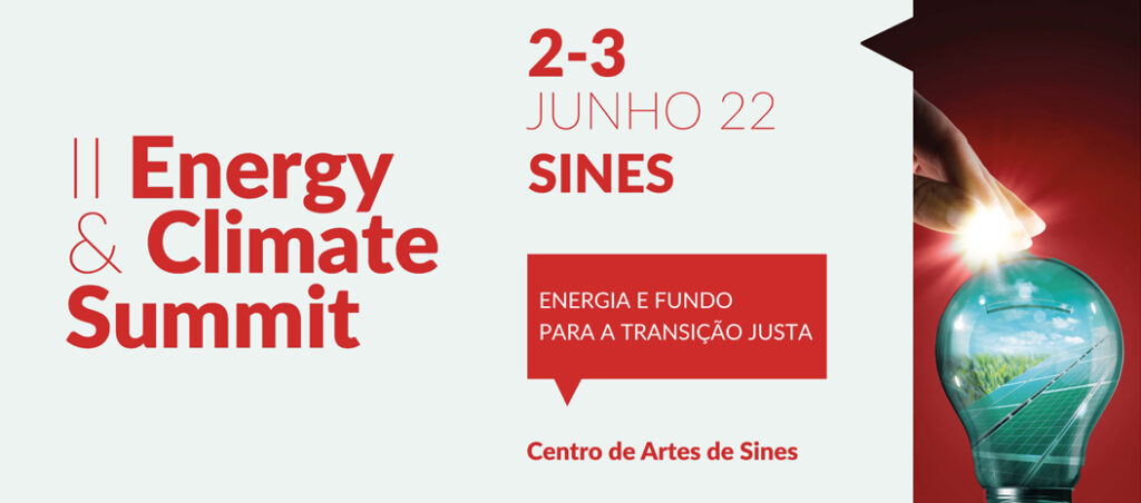Energia e Fundo de transição justa debatidos em Sines a 2 e 3 de junho