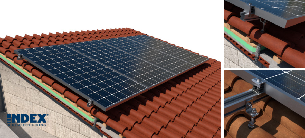 INDEX® A Perfect Fixing apresenta perfil PSE-C, um suporte para painéis solares fiável e fácil de montar
