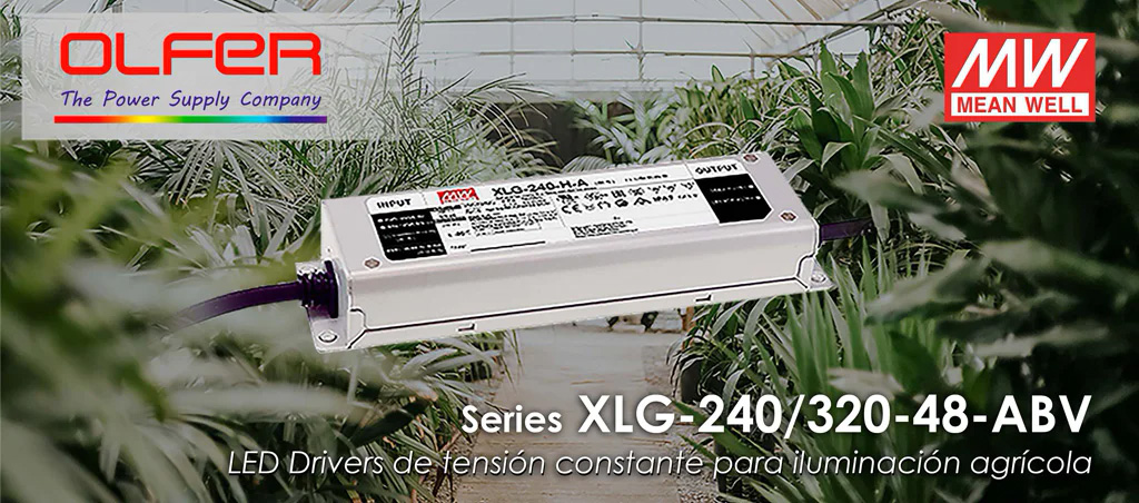 Série XLG-240/320-48-ABV: drivers de LED para iluminação agrícola