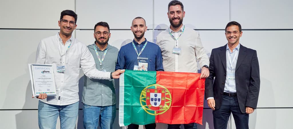 Estudantes portugueses premiados no xplore 2023 da Phoenix Contact